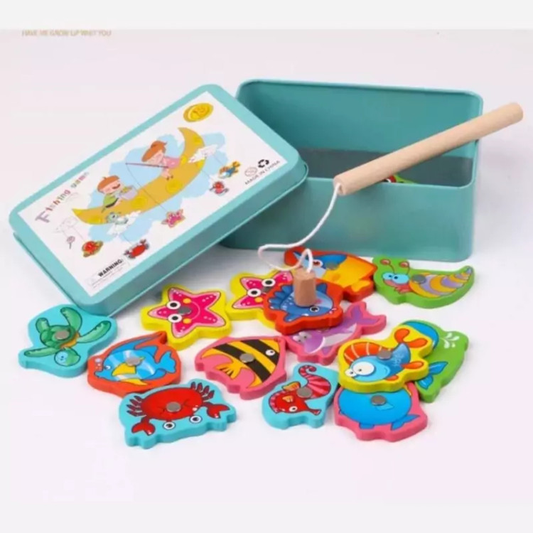 ماهیگیری چوبی مگنتی آبزیان