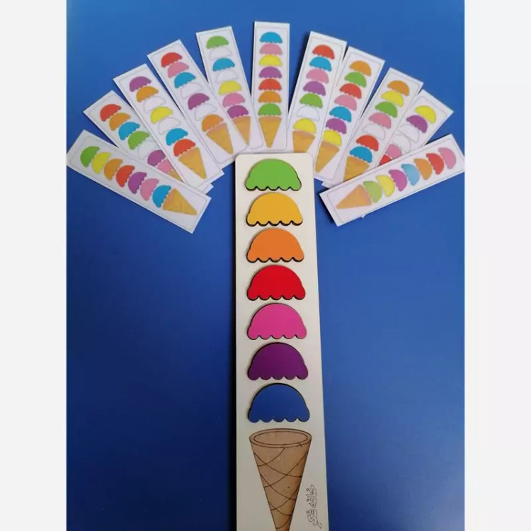 الگویابی جورچین بستنی چوبی