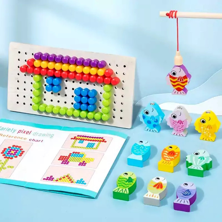 سوزنی رنگ چین ماهیگیری دار