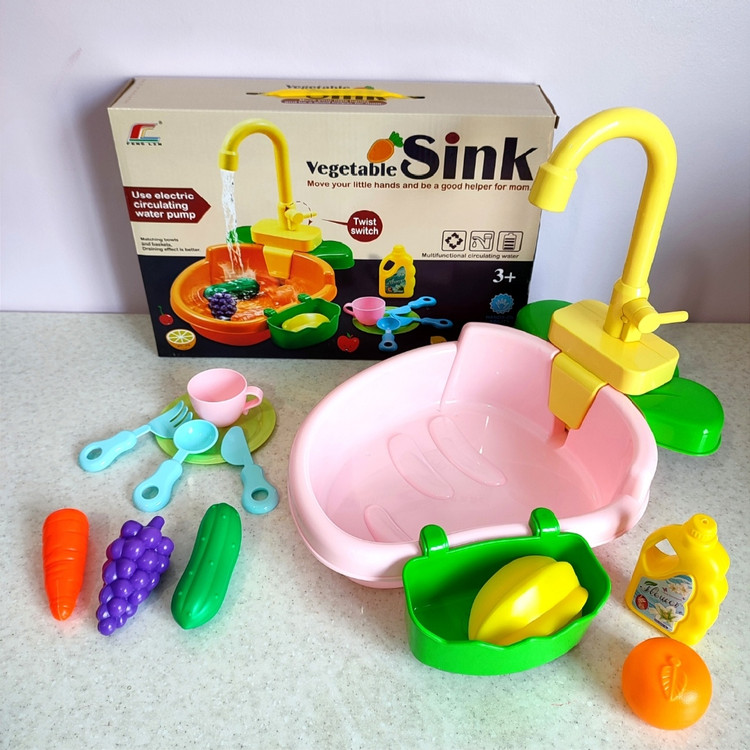 اسباب بازی سینک طرح هویج رنگ صورتی