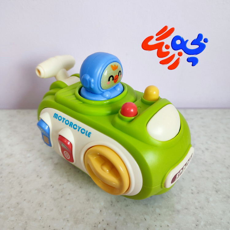 اسباب بازی ماشین فشاری نشکن رنگ سبز