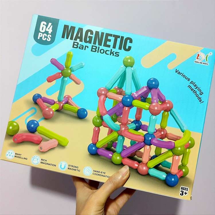 خرید مگنت میله ای اصل۶۴قطعه