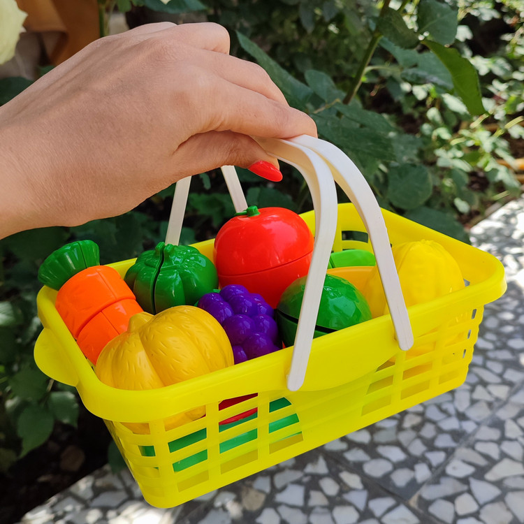 اسباب بازی ست سبزیجات برشی با سبد
