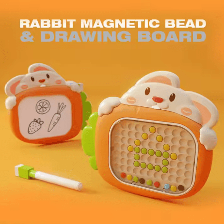 مینی برد مگنتی خرگوش با تخته وایتبرد