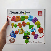 بازی فکری نخ و مهره چوبی وارداتی