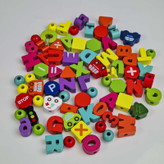 بازی فکری نخ و مهره چوبی وارداتی