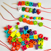 بازی فکری نخ و مهره چوبی وارداتی موانزی