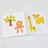 تخته مگنتی چوبی دوطرفه وایتبردی و سیاه آموزشی حیوانات مزرعه