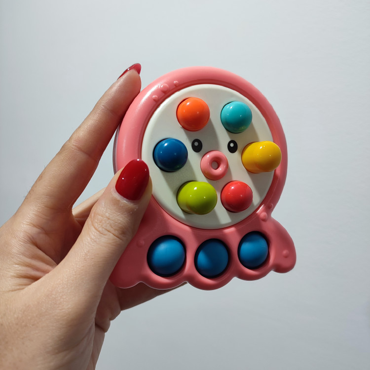 بازی دستورزی پاپیت گیم اختاپوس کودک رنگ صورتی