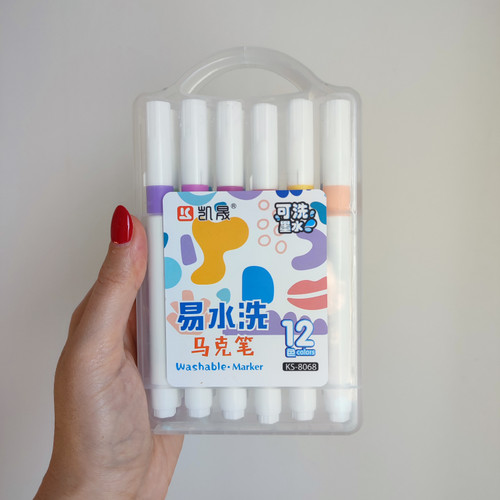 ماژیک قابل شستشو ۱۲رنگ