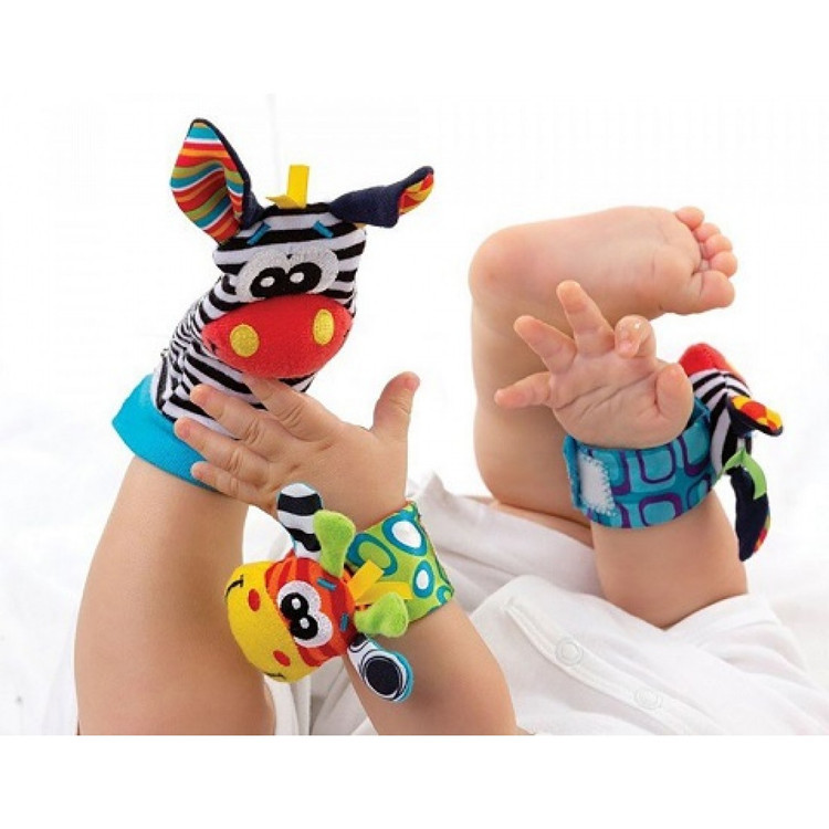 مچبند و جوراب جغجغه ای نوزاد سوزی(sozzy)