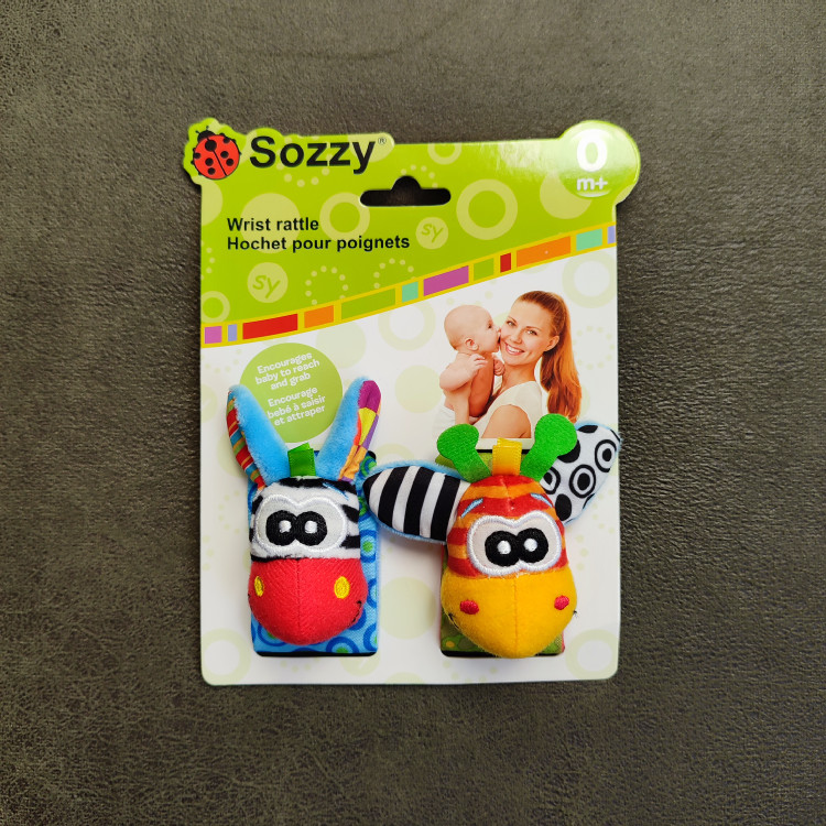 مچبند جغجغه ای نوزاد طرح گورخر