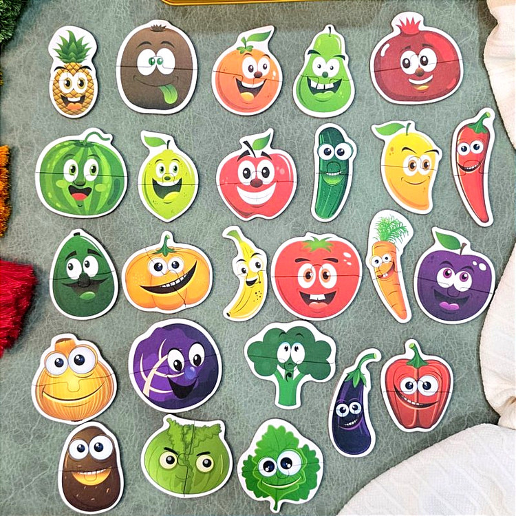 پازل دو تکه جعبه فلزی وارداتی میوه ها