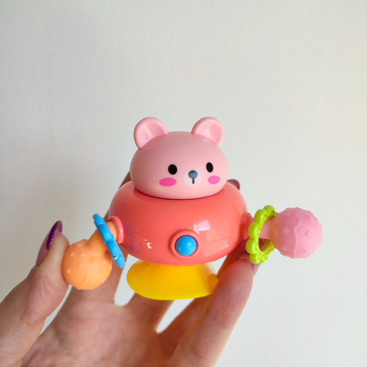 اسباب بازی اسپینر سه پر توپ حسی دار جغجغه ای