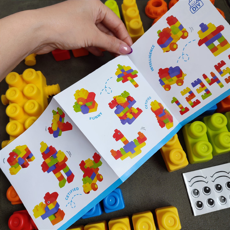 اسباب بازی لگو نرم ۴۲ تکه باکس دار وارداتی الگودار