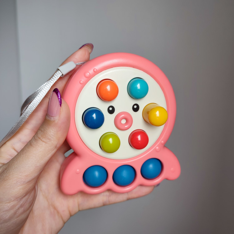 بازی دستورزی پاپیت گیم اختاپوس کودک رنگ صورتی