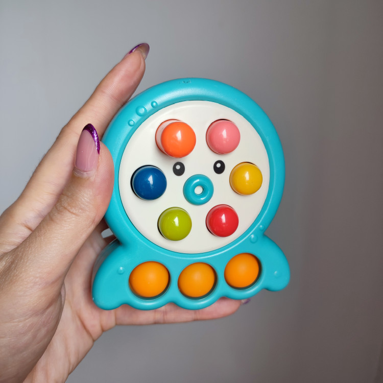 بازی دستورزی پاپیت گیم اختاپوس کودک رنگ آبی