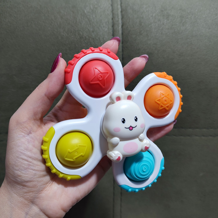 اسباب بازی اسپینر چهارپر پاپیتی دندونگیردار کودک