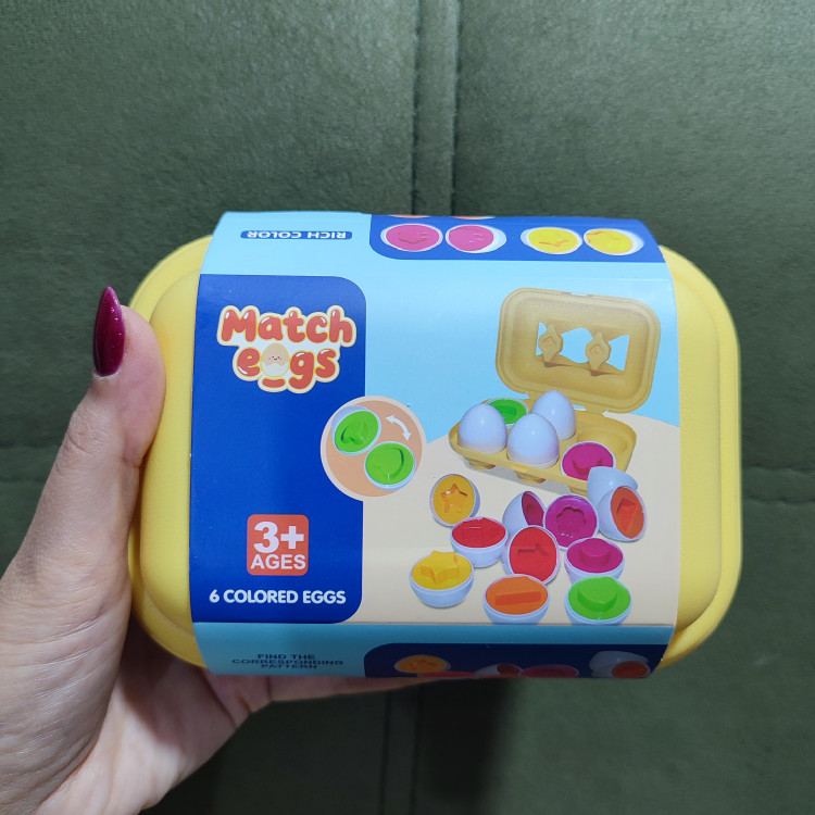اسباب بازی آموزشی تخم مرغ فکری اشکال ظرفدار