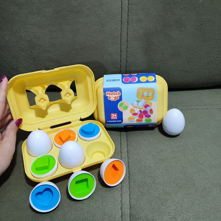 اسباب بازی آموزشی تخم مرغ فکری اشکال کودک