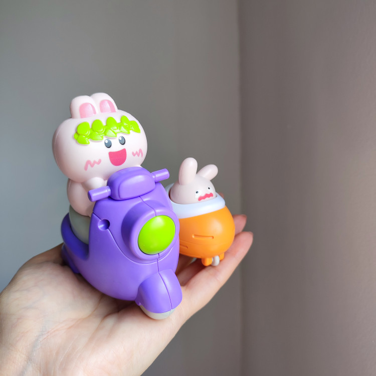 موتور وسپا فشاری حیوانات با بچههاشون طرح خرگوش