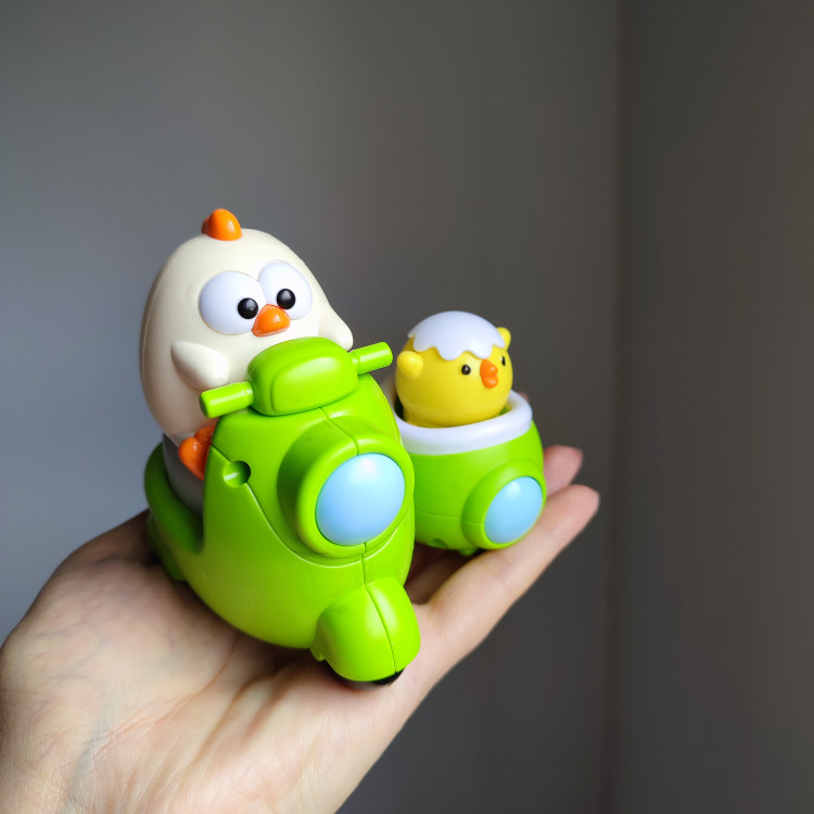 موتور وسپا فشاری حیوانات با بچههاشون طرح مرغ