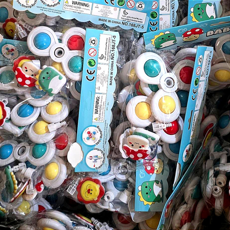 اسباب بازی اسپینر جغجغه دار وارداتی پکی