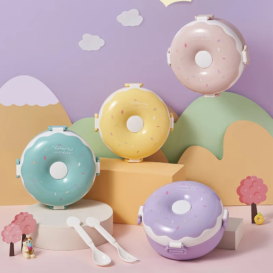 ظرف غذای دونات داخل استیل